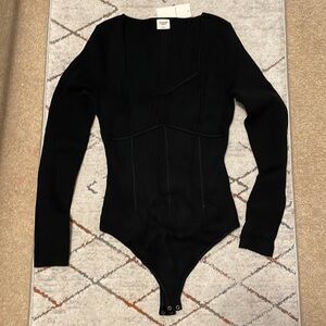 Sweater material top